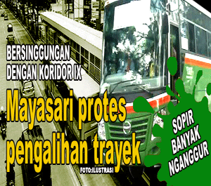 200 Sopir Bus Mayasari Mogok