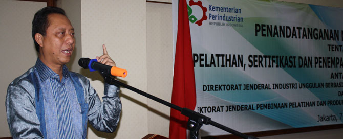Dirjen Industri Unggulan Berbasis Teknologi Tinggi (IUBTT), Kementerian Perindustrian, Budi Darmadi Dirjen Industri Unggulan Berbasis Teknologi Tinggi (IUBTT), Kementerian Perindustrian, Budi Darmadi