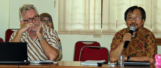 SOSIALISASI - Sosialisasi Program Pengembangan SDM Guru dan Analisis Keuangan Pendidikan di Purbalingga, Selasa (23/9). 