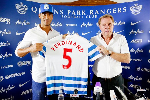 Ferdinand saat diperkenalkan sebagai pemain QPR awal musim ini (qpr)