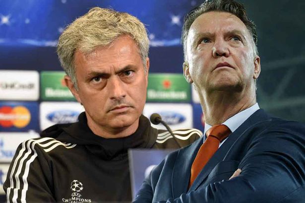 Mourinho dan Van Gaal akan saling berhadapan di Old Trafford (mirror)